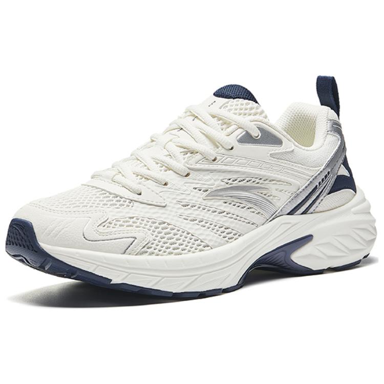 Anta Cushioning Slip Resistant Low top Running Shoes Men’s White Blue