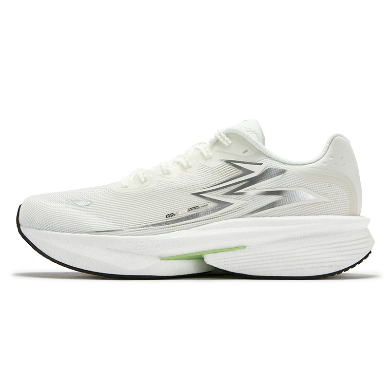 361° Fashion Trend Abrasion Resistant Breathable Rebound Low top Casual Racing Running Shoes Men’s Silver White