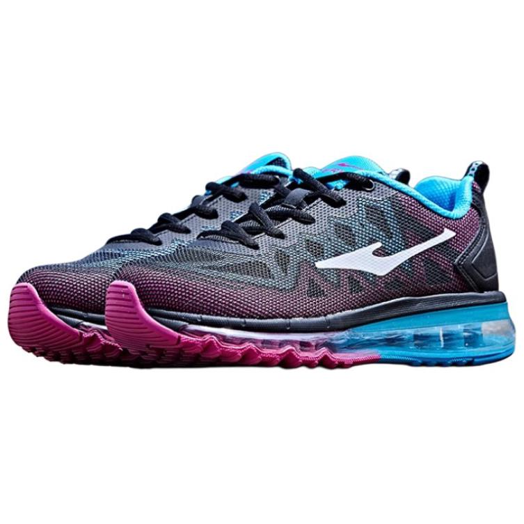 Erke Cushioning, Wear Resistant Low top Running Shoes Women’s Black Blue