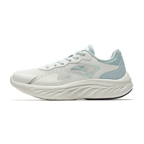 Anta Lightweight And Breathable Low top Casual Running Shoes Women's White Blue