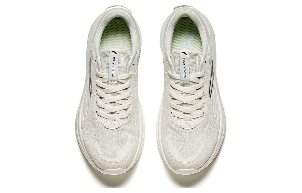 Anta Comfortable Slip Resistant And Breathable Low top Running Shoes Men’s Beige