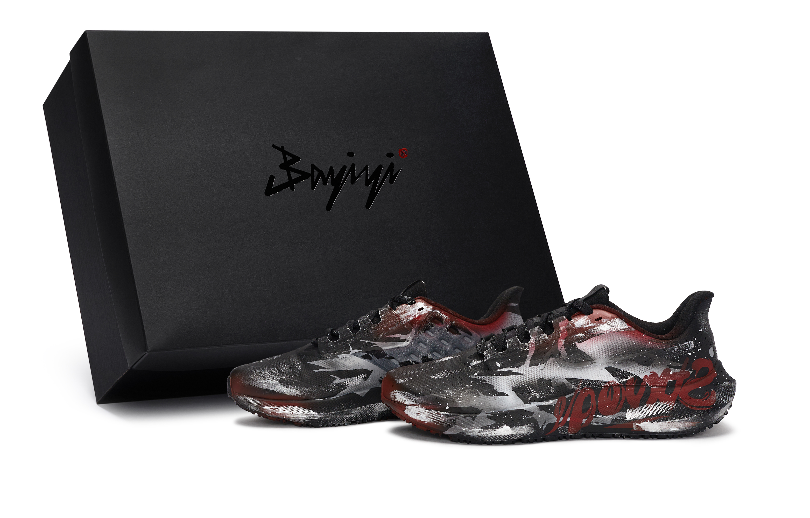 Nike Air Zoom Pegasus 39 Slip Resistant Abrasion Resistant Low top Running Shoes Unisex Black Silver Red