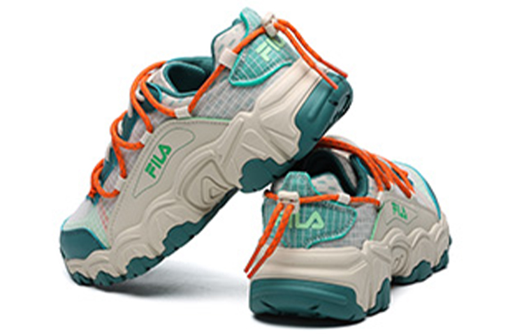 Женские кроссовки Fila FUSION (зеленый) — фото 4