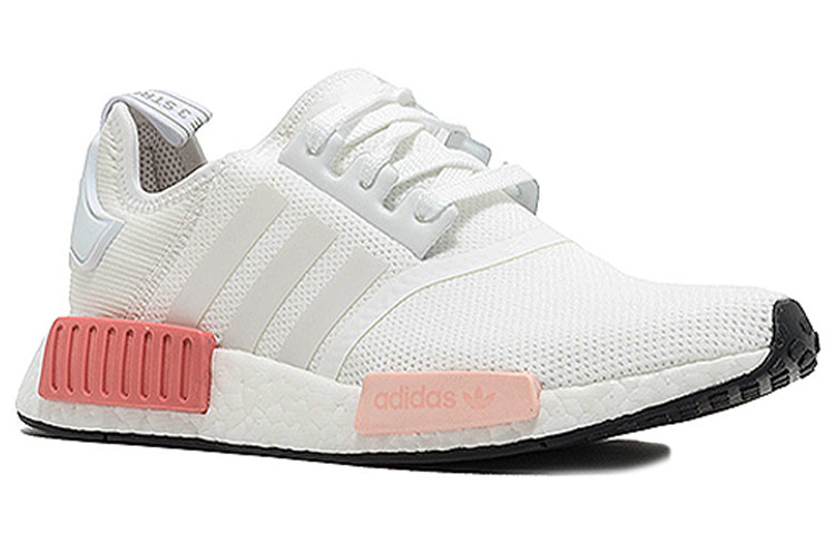 Женские кроссовки adidas originals NMD_R1 White Rose (бело-розовые) — Белый / розовый — фото 2