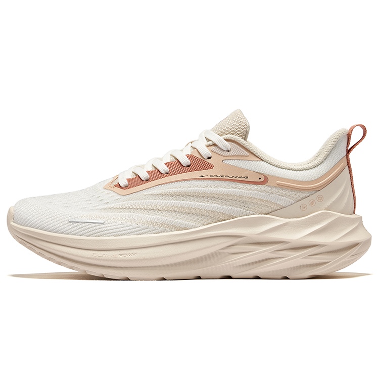 Erke Shadow 3.0 Cushioning Rebound Breathable Low top City Commuting Running Shoes Women’s White Beige