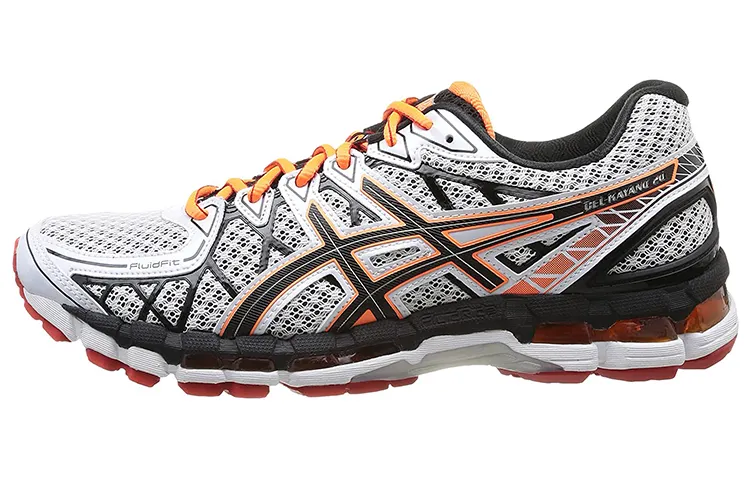 ASICS Gel Kayano20 Running Shoes Men's Low Top Silver/Orange