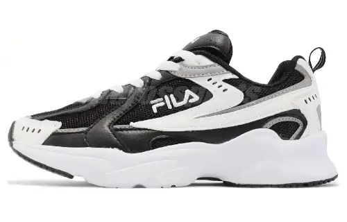 FILA Cushioning, Wear Resistant Low top Running Shoes Women's Black White