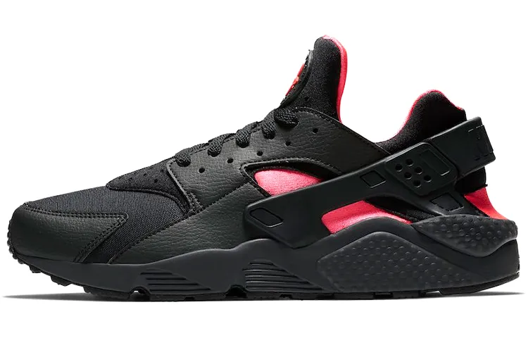 Nike Air Huarache Run Black Solar Red