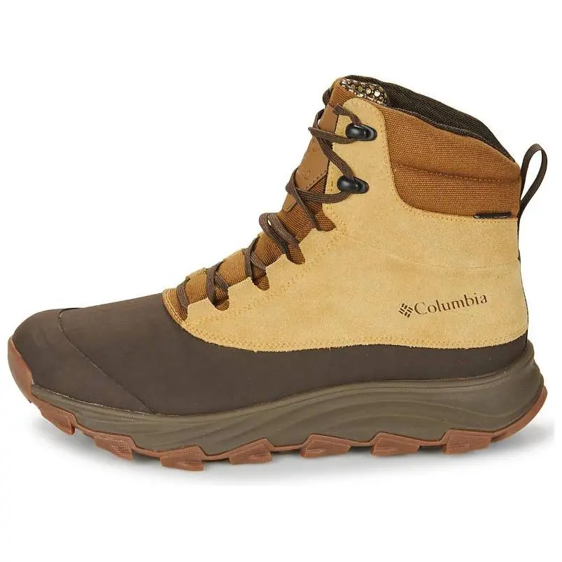 Columbia Short Outdoor Boots Low Heel Men's Brown