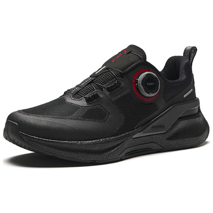 Anta Comfortable Cushioning, Wear Resistant Low top Running Shoes Men’s Black Red