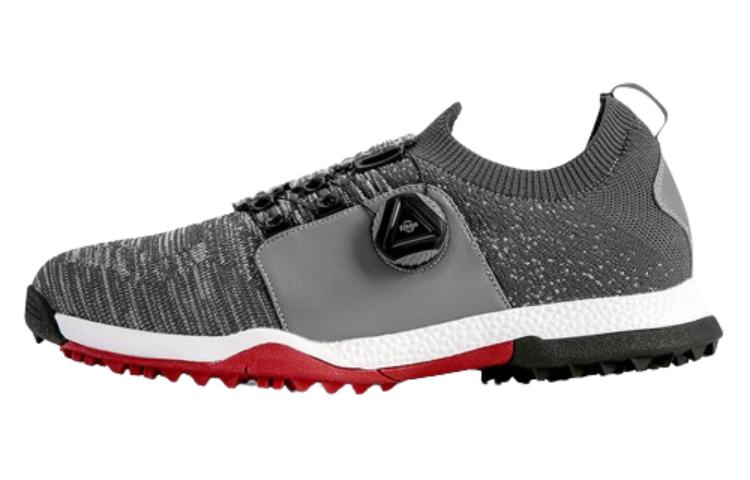 PGM Fabric Slip Resistant Abrasion Resistant Slip Resistant Abrasion Resistant Low top Golf Shoes Men’s Gray