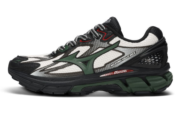 Кроссовки Mizuno Halo Mix (бело-черные)