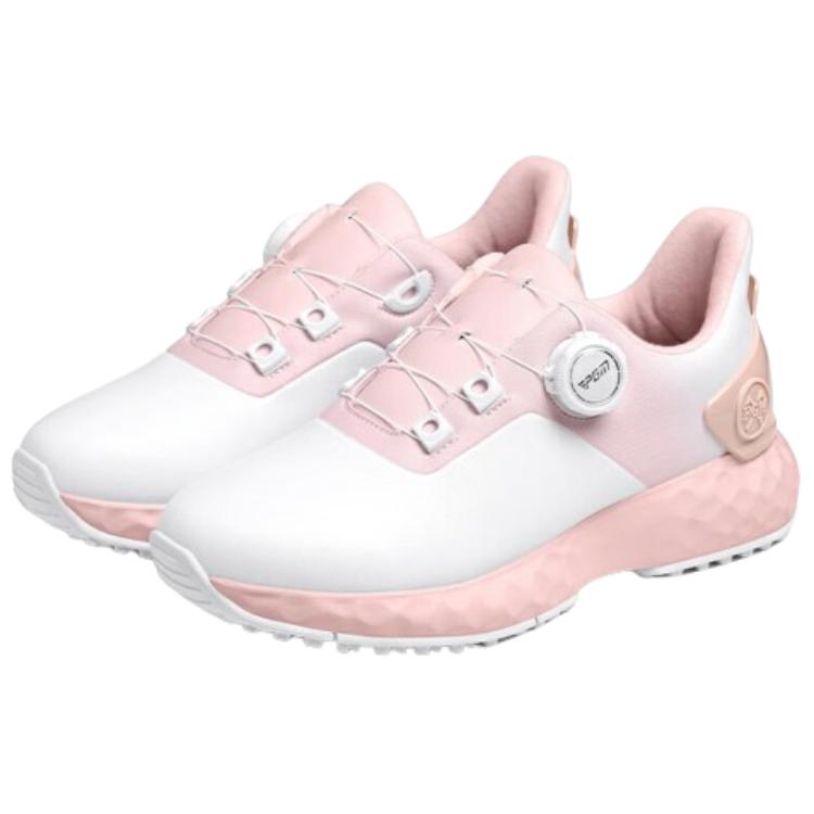 PGM Slip Resistant Abrasion Resistant Low top Golf Shoes Women’s White Pink