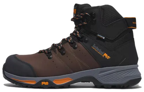 Timberland Leather Waterproof Abrasion Resistant Short Outdoor Boots Men's Black Coffee