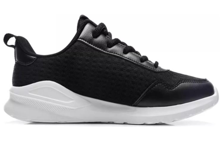 QIAODAN Versatile Slip Resistant, Abrasion Resistant, Breathable, Lightweight Low top Running Shoes Men’s Black White