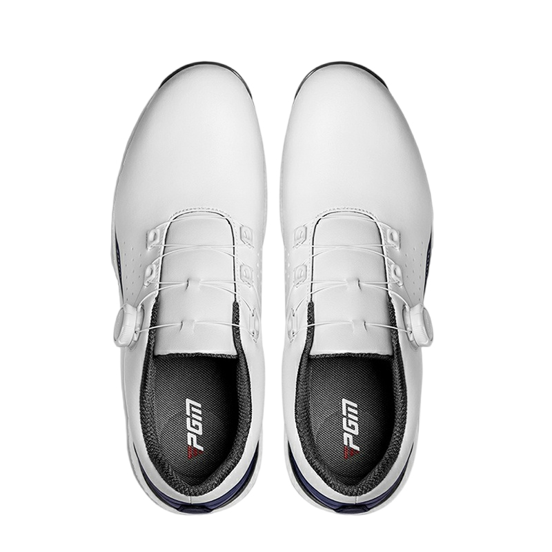 PGM Slip Resistant Abrasion Resistant Low top Golf Shoes Men’s White Blue Gray