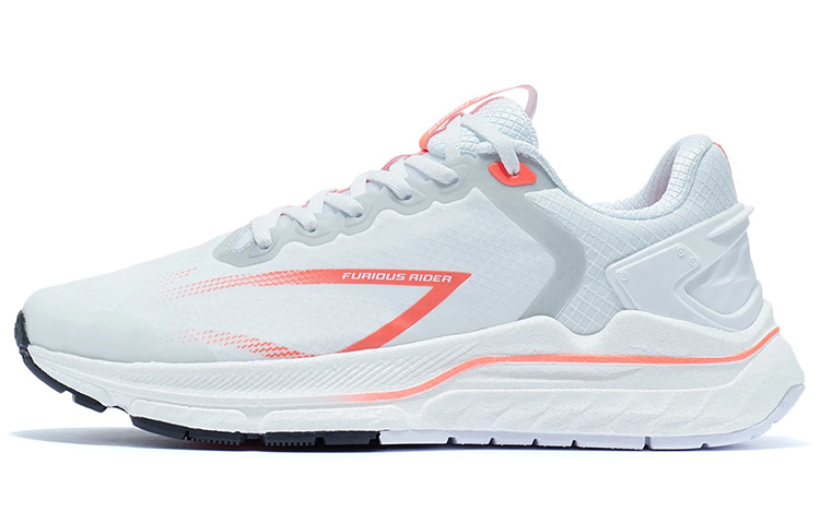 Li Ning BOOM Technology Fabric Cushioning Slip Resistant Abrasion Resistant Low top 䨻 Running Shoes Men’s White