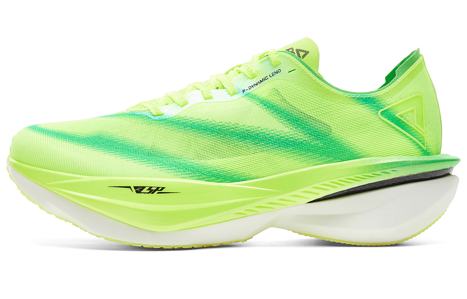 PEAK Cushioning Abrasion Resistant Lightweight Rebound Low Top Marathon Running Shoes Men’s Neon Green