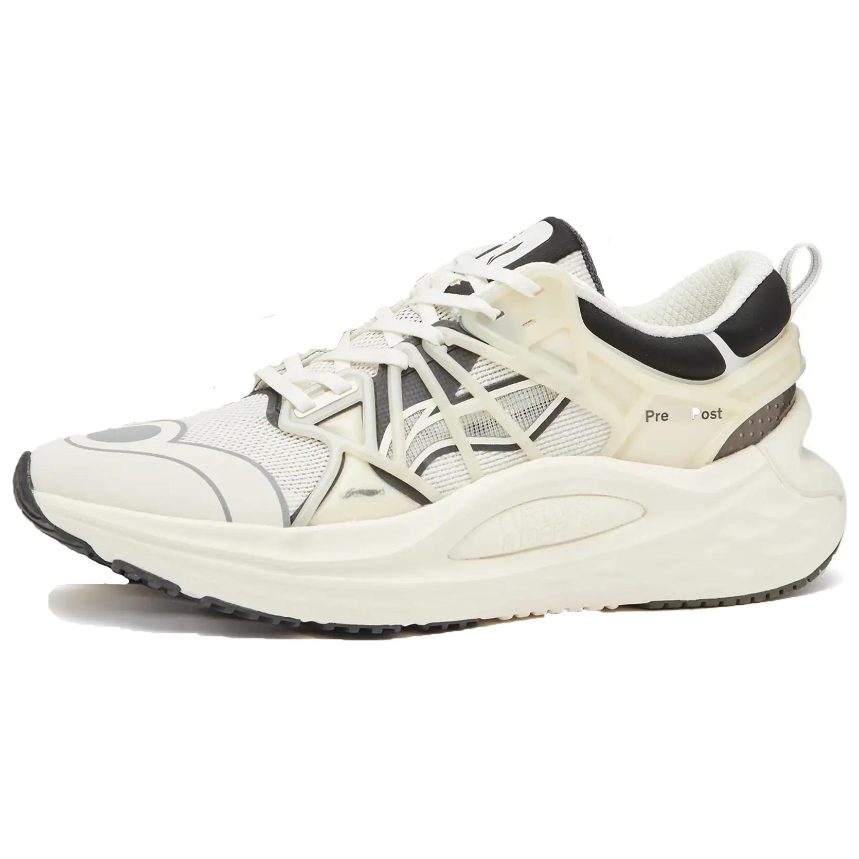 Li Ning Cushioning, Wear Resistant Low top Casual Running Shoes Men’s White