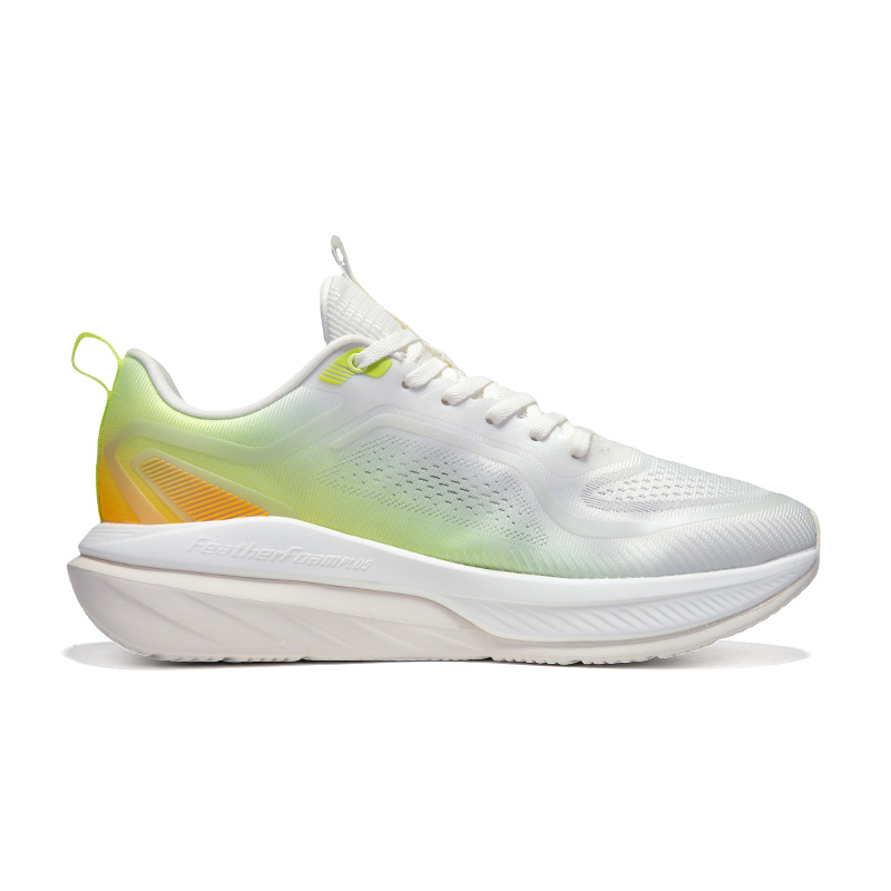 XTEP Cushioning Slip Resistant Lightweight Low top Casual Running Shoes Men’s White Green