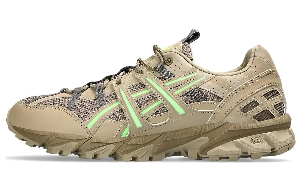 ASICS Gel Sonoma 15 50 Synthetic Leather Low top Casual Running Shoes Unisex Brown Green