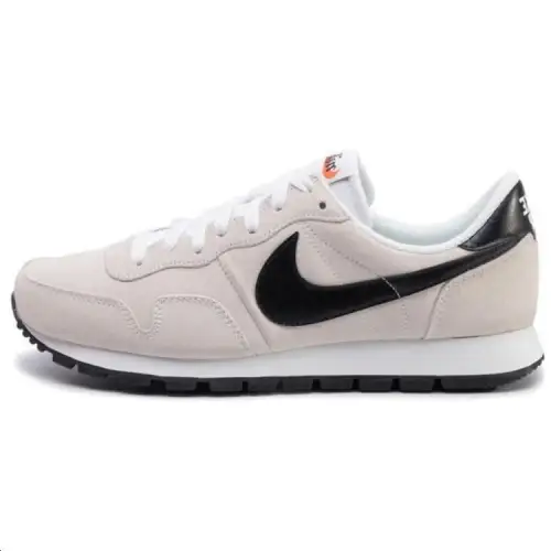 Nike Air Pegasus 83 Leather Cushioning, Wear Resistant Low top Casual Running Shoes Men's White Black