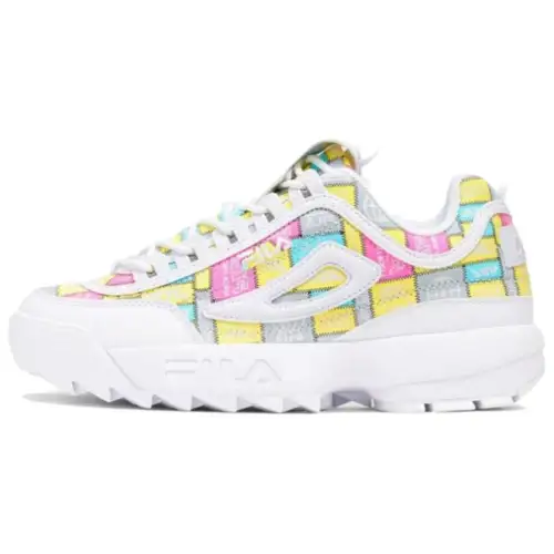 FILA Disruptor 2 Abrasion Resistant, Breathable, And Balanced Lightweight Low top Running Shoes Women's White
