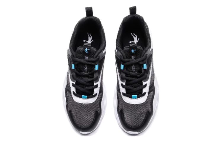 QIAODAN Comfortable Low top Running Shoes Men’s Black White