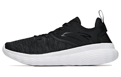 Anta Cushioning Abrasion Resistant Low top Running Shoes Women's Black Gray