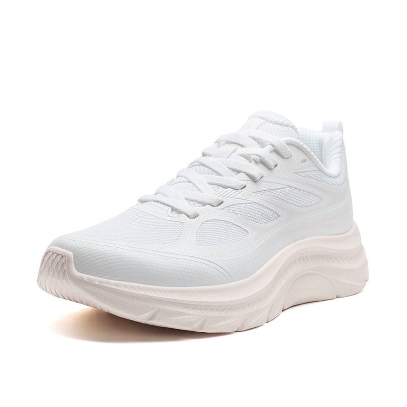 XTEP Cushioning Slip Resistant Rebound Low top Casual Sprint Running Shoes Women’s White Pink