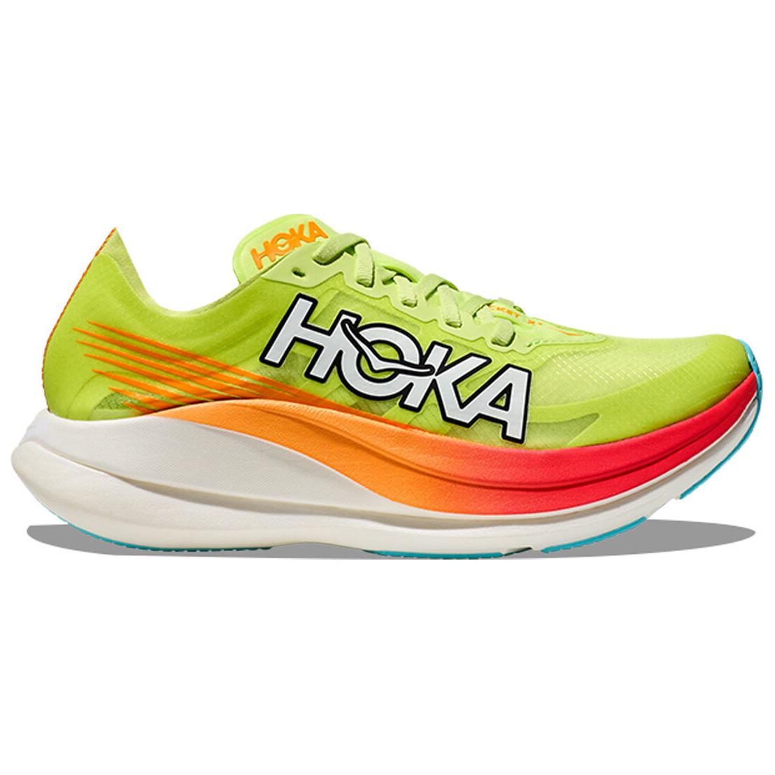 HOKA ONE ONE Rocket X 2 Lettuce Solar Flare