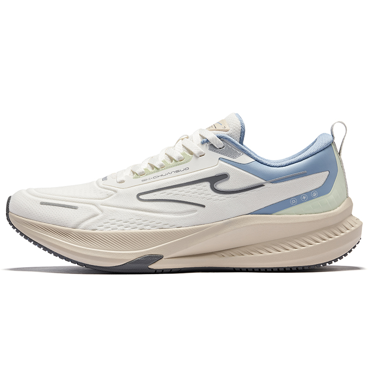 Erke Tissot 4 Running Shoes Men’s Low Top Microcrystal White Powder Blue