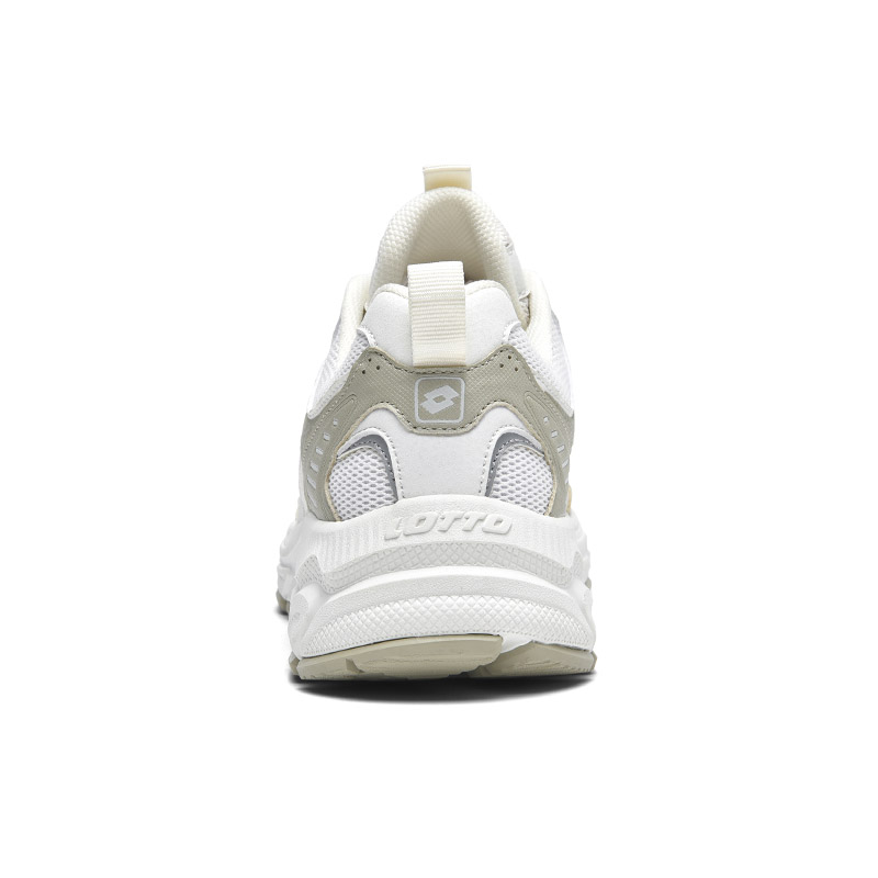 LOTTO Cushioning Slip Resistant Abrasion Resistant Low top Running Shoes Men’s Ivory White
