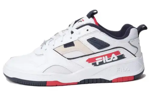 FILA Corda Comfortable Cushioning, Wear Resistant Low top Running Shoes Men's White Blue