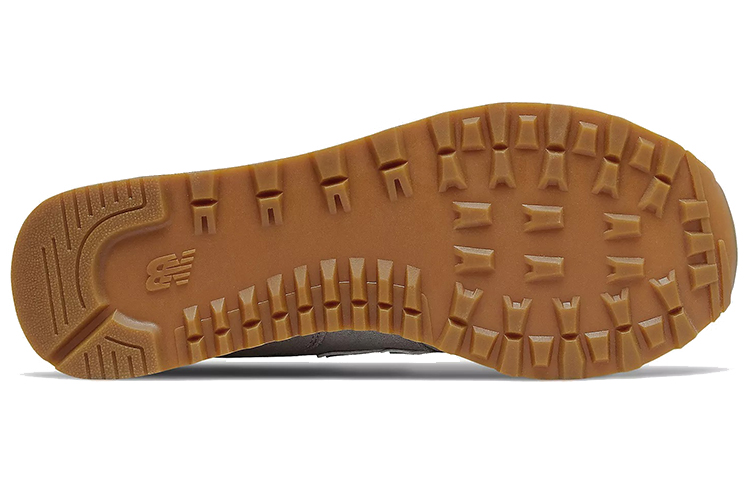 Женские кроссовки New Balance 574 (серо-розовые) — 钢灰/玫瑰粉/白 — фото 5