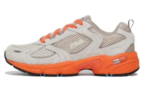 FILA Ranger Collection Comfortable Low top Running Shoes Unisex Gray Orange Korean Style