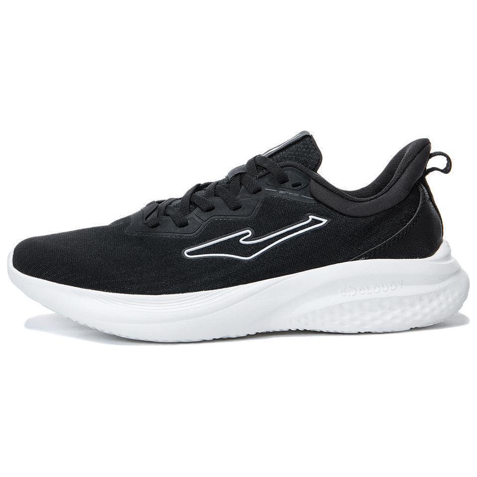 Erke Fashion Trend Cushioning Breathable Low top Running Shoes Men’s Jet Black