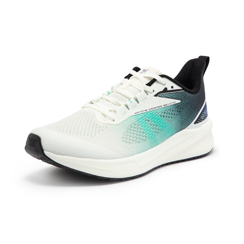 361° Cushioning Slip Resistant Lightweight Low top Casual Running Shoes Men’s White Green