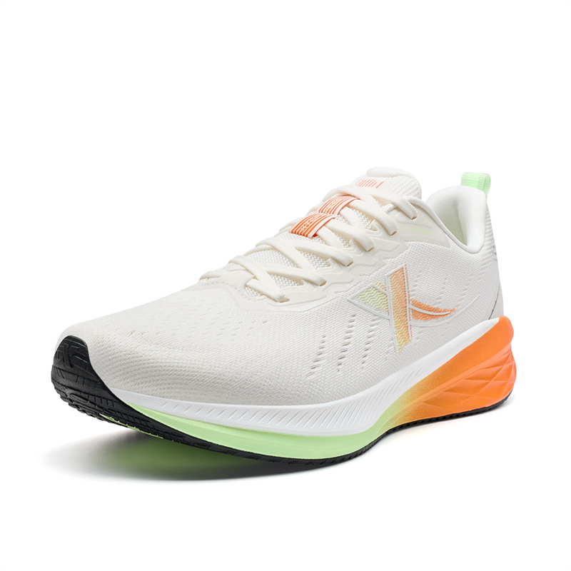 XTEP 5.0LITE Cushioning Rebound Low top Running Shoes Men’s White Orange