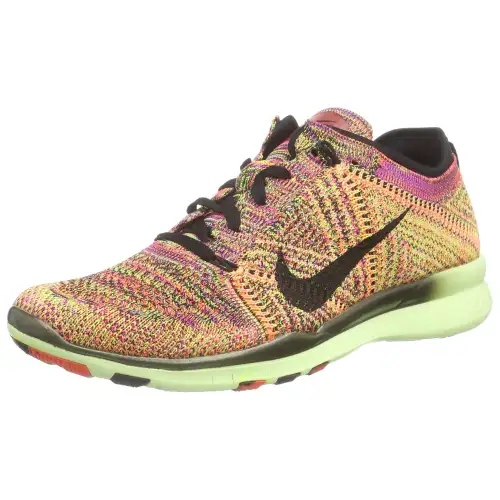 Nike Free TR Slip Resistant Abrasion Resistant Low top Casual Running Shoes Women's Black Orange