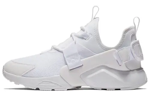 Nike Air Huarache OG model comfortable mesh synthetic leather shock-absorbing lightweight low-top casual running shoes women's pure white