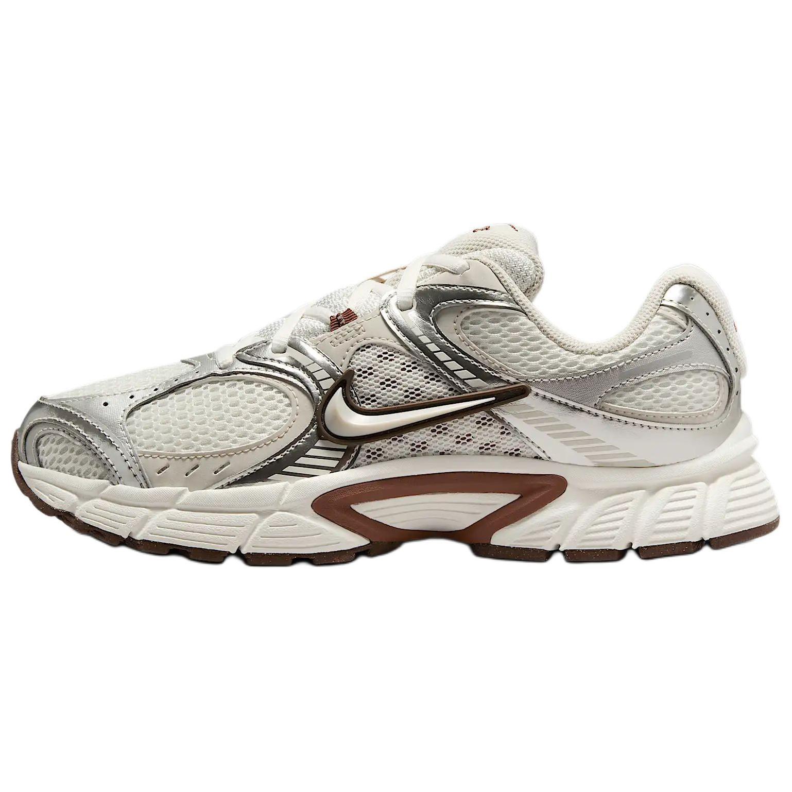 Женские кроссовки Nike V5 RNR (бело-коричневые)