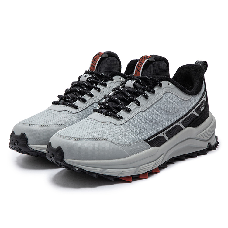 361° Slip Resistant Abrasion Resistant Low top Casual Running Shoes Men’s Recycling Gray