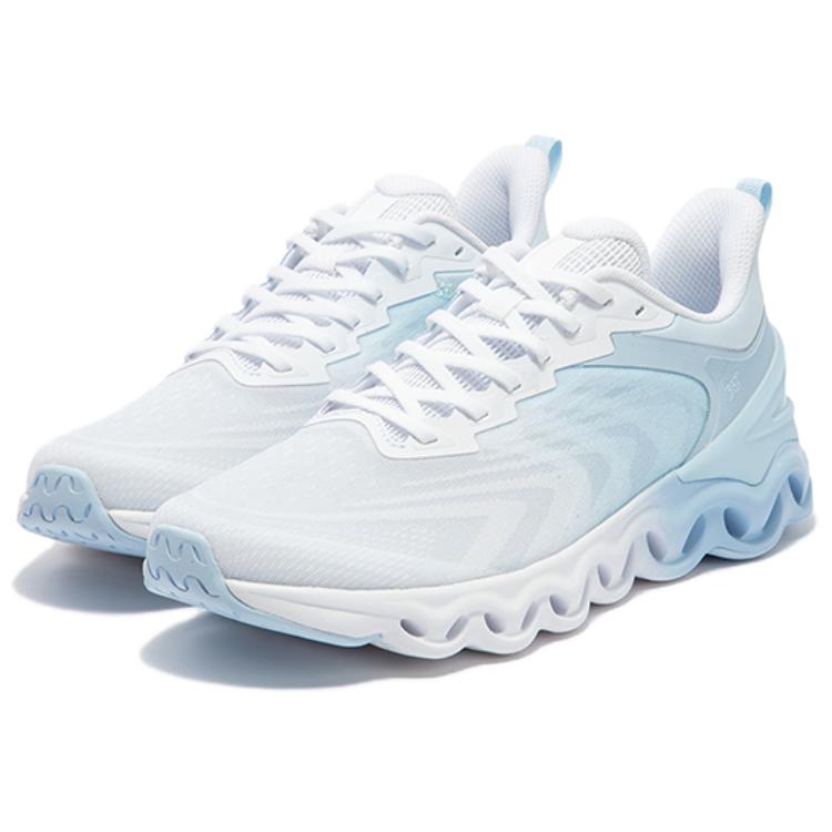 361° Cushioning Abrasion Resistant Lightweight Low top Running Shoes Men’s White Blue