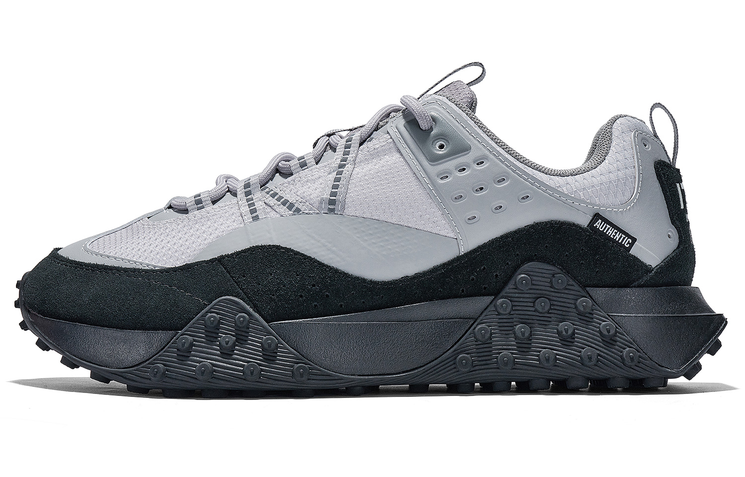 Kappa Slip Resistant Abrasion Resistant Low top Running Shoes Unisex Gray Black