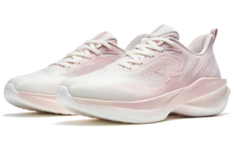 XTEP Lingbi Slip Resistant, Abrasion Resistant, Breathable Low top Running Shoes Women’s Pure Pink