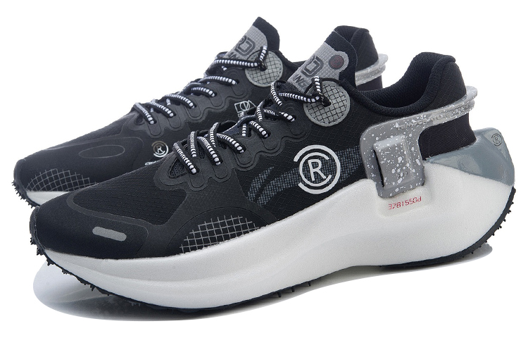 Li Ning Ranger Essential Abrasion Resistant Slip Resistant Lightweight Low top Running Shoes Unisex Black Gray