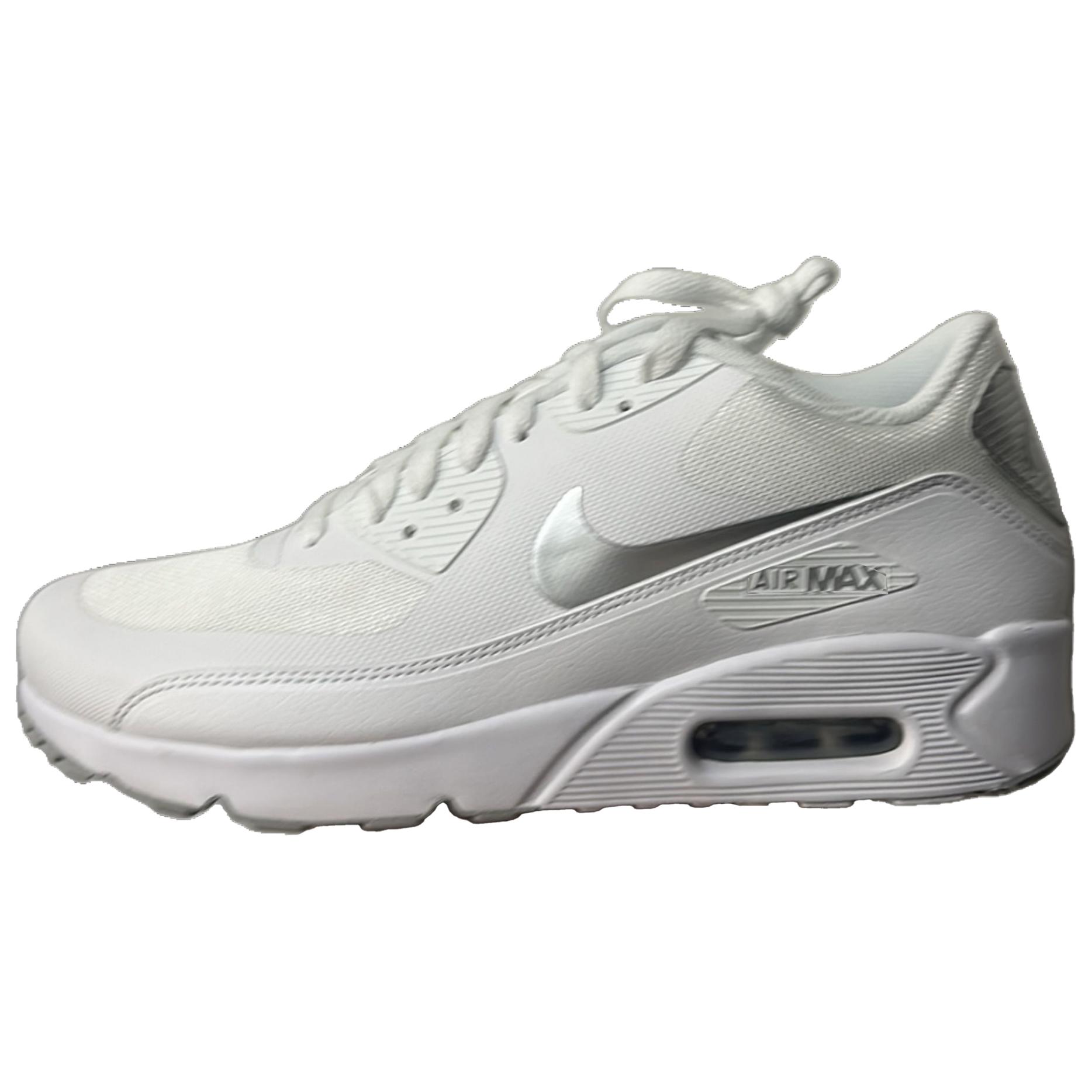 Nike Air Max 1 Low top Casual Running Shoes Unisex White Silver