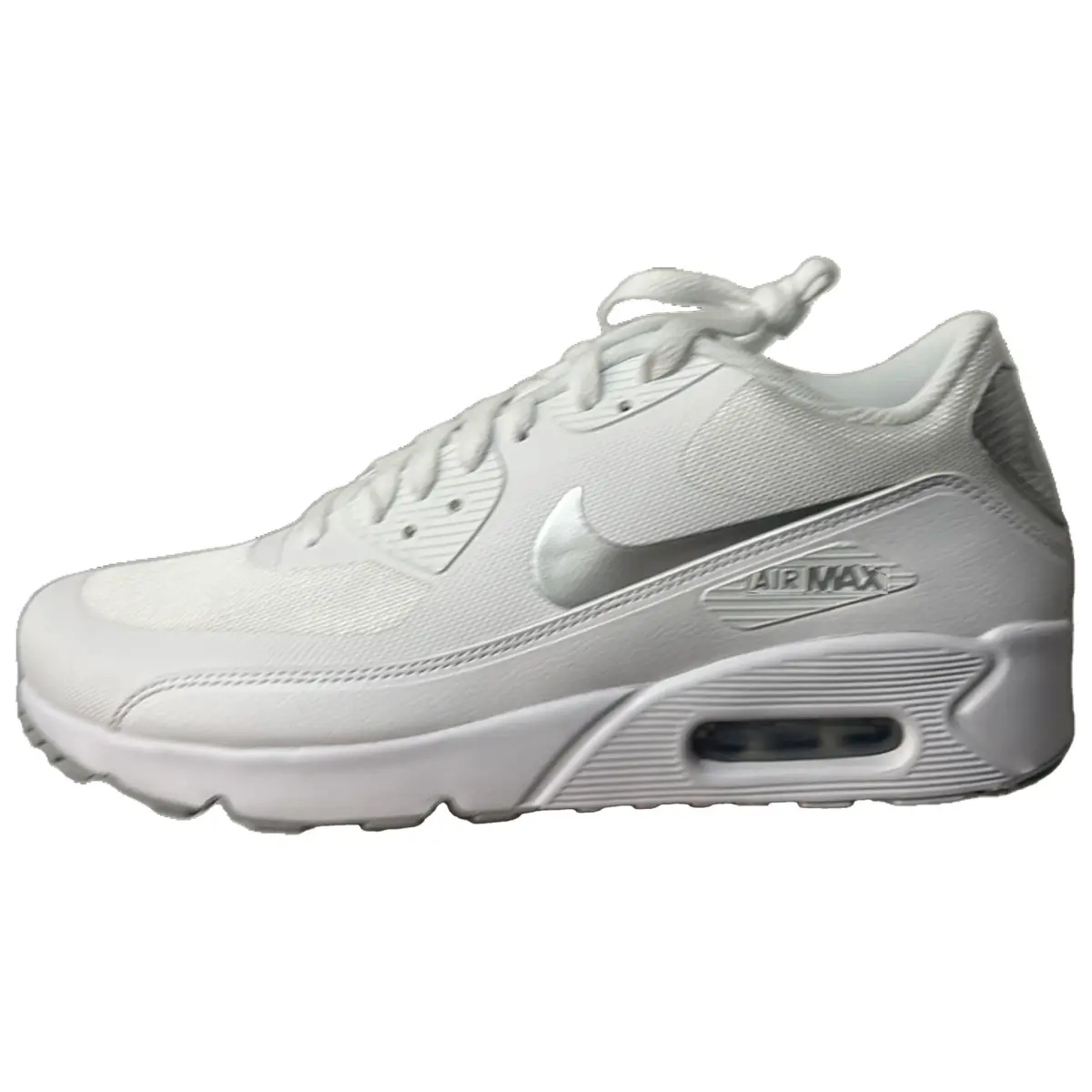 Nike Air Max 1 Low top Casual Running Shoes Unisex White Silver