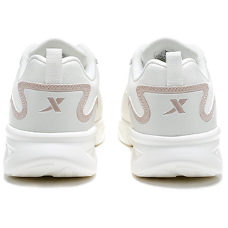XTEP Cushioning Lightweight Coverage Low top Casual Running Shoes Women’s Sail White Pink Brown